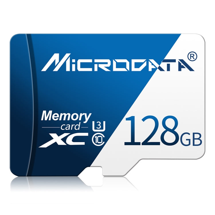 MICRODATA 128GB U3 Blue and White TF(Micro SD) Memory Card - free shipping - PMC Jewellery - Order now!