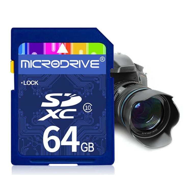Microdrive 64GB High Speed Class 10 SD Memory Card for All Digital Devices with SD Card Slot - SD Card by PMC TechLife | Online Shopping South Africa | PMC TechLife | Buy Now Pay Later Mobicred