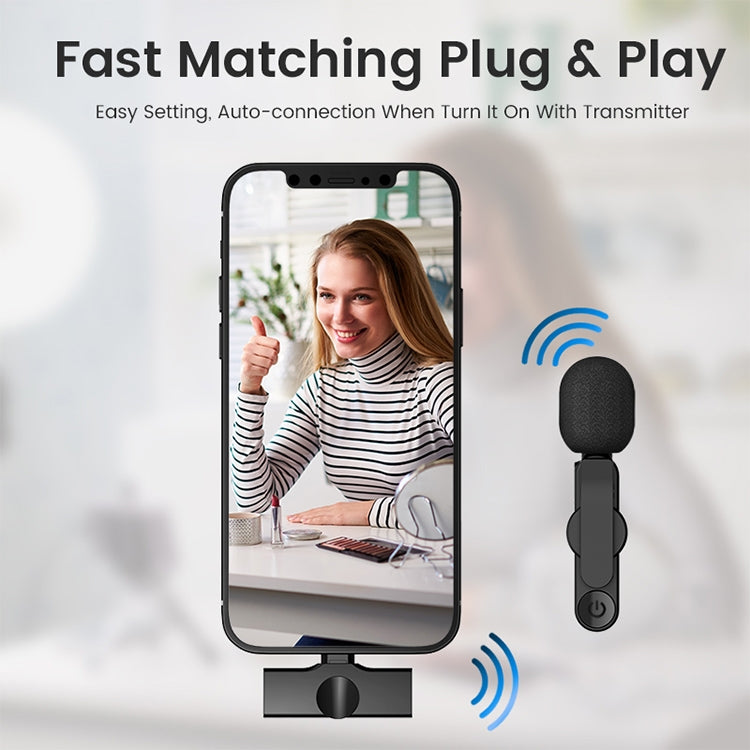 EP033T 8 Pin Interface Lavalier Wireless Radio Microphone - Microphone by PMC TechLife | Online Shopping South Africa | PMC TechLife | Buy Now Pay Later Mobicred