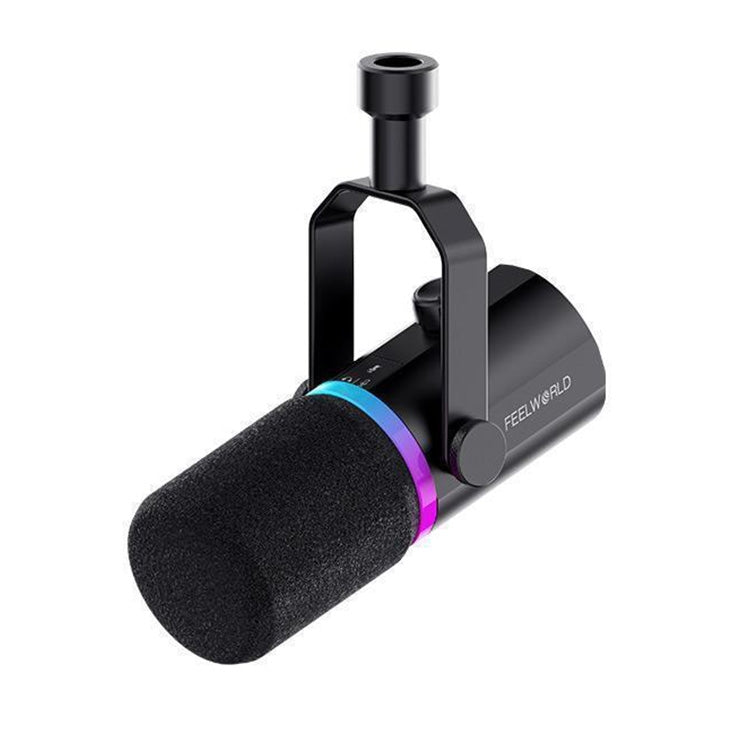 FEELWORLD PM1 XLR/USB Dynamic Microphone for Podcasting Recording Gaming Live Streaming (Black) - Microphone by FEELWORLD | Online Shopping South Africa | PMC TechLife | Buy Now Pay Later Mobicred