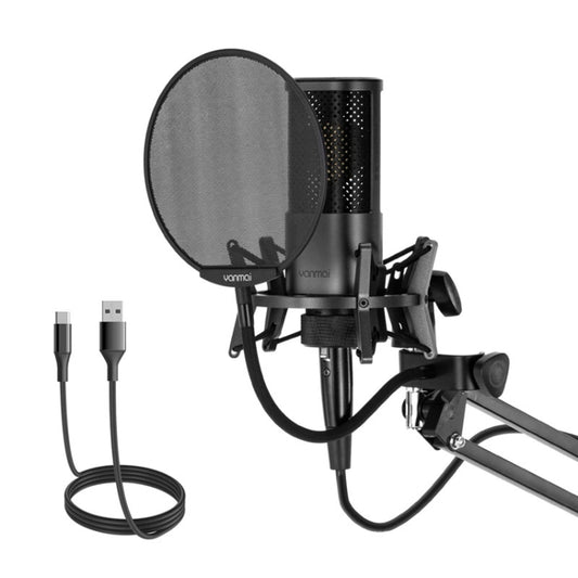 Yanmai X2 Active Noise Reduction Cardioid Pointing Capacitive Recording Microphone Set with Blowout Net & Cantilever Bracket & 1.7m 3.5mm Interface Cable - Microphone by Yanmai | Online Shopping South Africa | PMC Jewellery | Buy Now Pay Later Mobicred