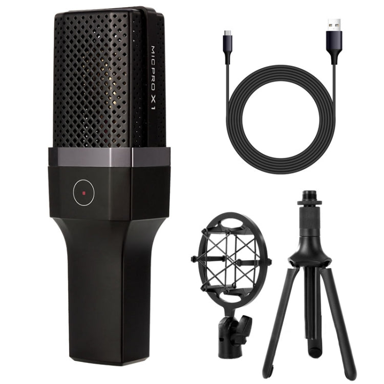 Yanmai X1 4 in 1 Foldable Lifting Professional Desktop Live Broadcast Cardioid Pointing Condenser Recording Microphone Set with Blowout Net & Shockproof Mount & 1.8m USB-C / Type-C Cable - Microphone by Yanmai | Online Shopping South Africa | PMC Jewellery | Buy Now Pay Later Mobicred