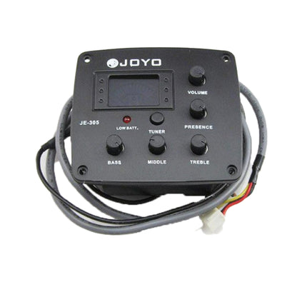 JOYO JE-305 Guitar Pickup 4-Band EQ Preamp Tuner Pickup Equalizer with Tuning Function (Black) - Stringed Instruments Accessories by JOYO | Online Shopping South Africa | PMC Jewellery