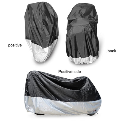 210D Oxford Cloth Motorcycle Electric Car Rainproof Dust-proof Cover, Size: XXXL (Black) - Raincoat by PMC Jewellery | Online Shopping South Africa | PMC Jewellery | Buy Now Pay Later Mobicred