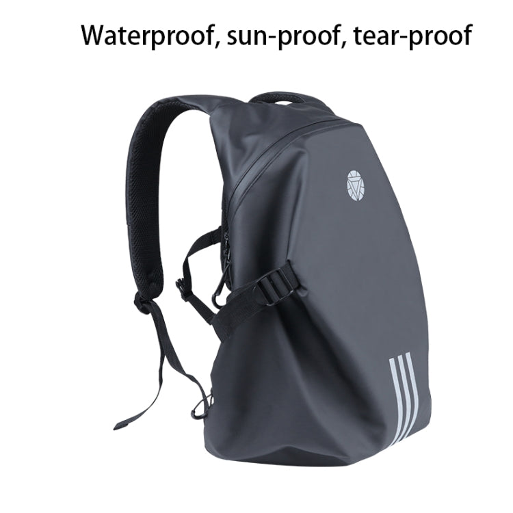 Motorcycle Rainproof Shoulders Helmet Soft Riding Backpack (Black) - Bags & Luggages by PMC TechLife | Online Shopping South Africa | PMC TechLife | Buy Now Pay Later Mobicred