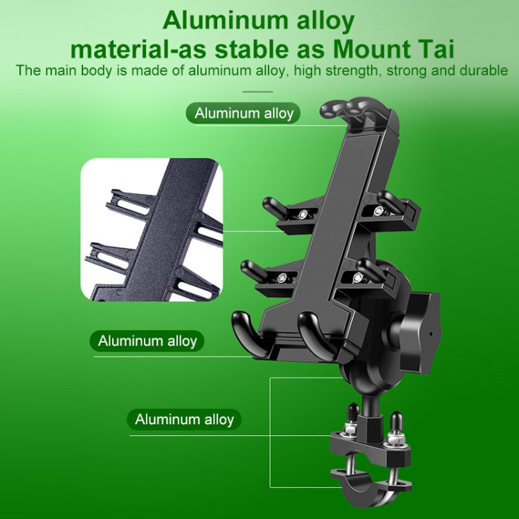 M10 Bolt Ball-Head Motorcycle Multi-function Eight-jaw Aluminum Phone Navigation Holder Bracket - Holder by PMC TechLife | Online Shopping South Africa | PMC TechLife | Buy Now Pay Later Mobicred