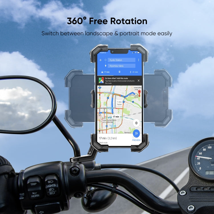 JOYROOM JR-ZS288 Motorcycle Mobile Phone Mount Holder (Black) - Holder by JOYROOM | Online Shopping South Africa | PMC TechLife | Buy Now Pay Later Mobicred
