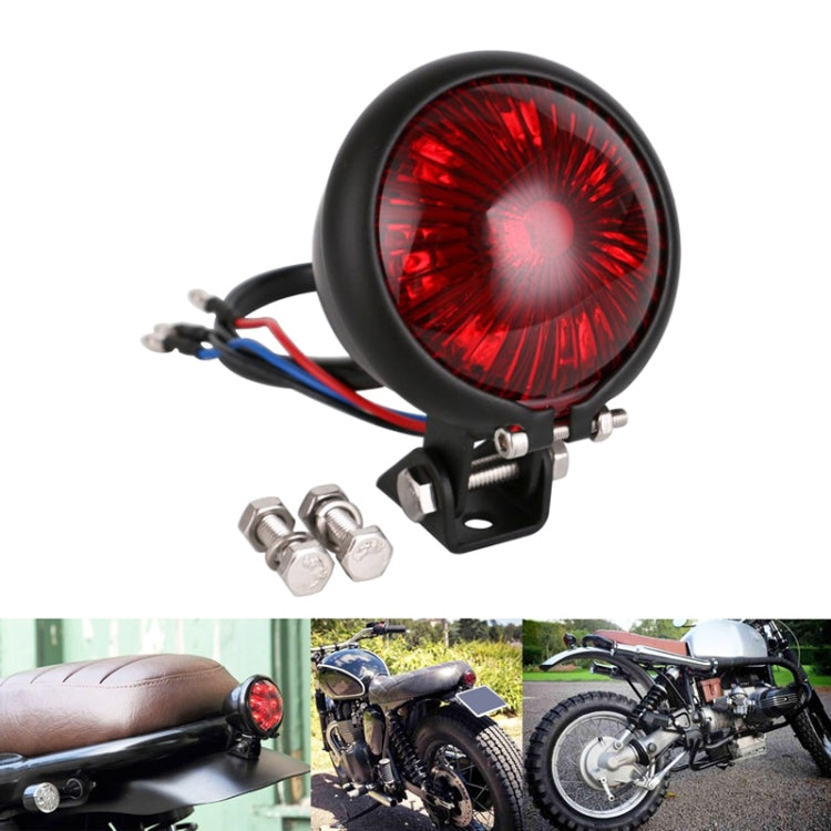 Speedpark 12V Motorcycle Modified Tail Light Brake Light for Harley(Black Red) - Signal Lights by Speedpark | Online Shopping South Africa | PMC Jewellery | Buy Now Pay Later Mobicred