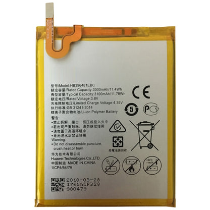 HB396481EBC Li-ion Polymer Battery for Huawei Ascend G7 Plus / Honor 5X / G8 / G8X / RIO L03-UL00TL00AL00 - For Huawei by PMC Jewellery | Online Shopping South Africa | PMC Jewellery | Buy Now Pay Later Mobicred