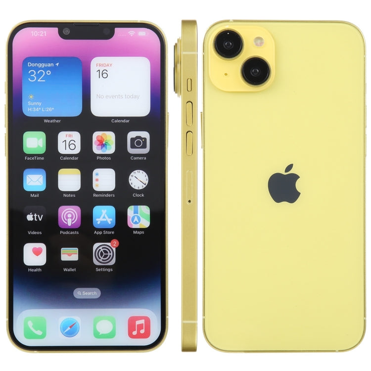 For iPhone 14 Plus Color Screen Non-Working Fake Dummy Display Model (Yellow) - For iPhone & iPad by PMC Jewellery | Online Shopping South Africa | PMC Jewellery | Buy Now Pay Later Mobicred