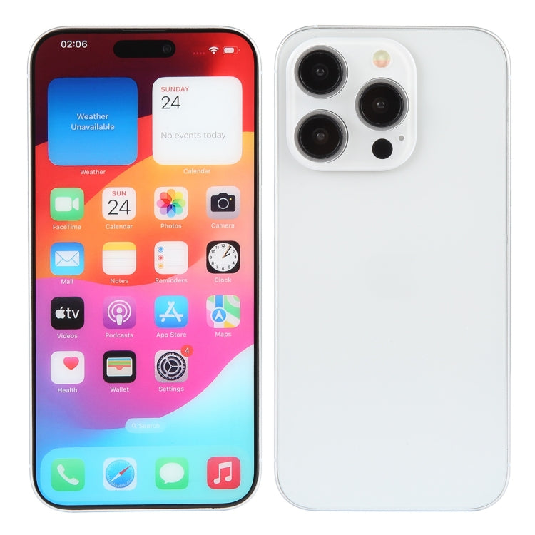 For iPhone 15 Pro Max Color Screen Non-Working Fake Dummy Display Model (White) - For iPhone & iPad by PMC TechLife | Online Shopping South Africa | PMC TechLife