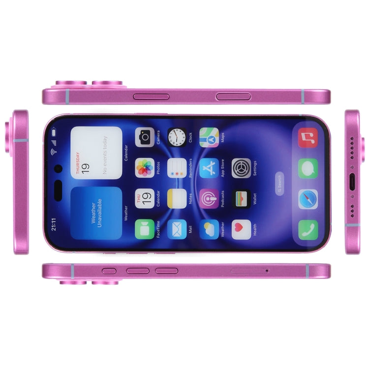 For iPhone 16 Color Screen Non-Working Fake Dummy Display Model (Pink) - For iPhone & iPad by PMC Jewellery | Online Shopping South Africa | PMC Jewellery | Buy Now Pay Later Mobicred