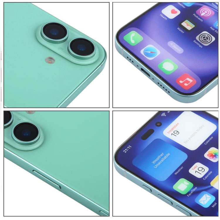 For iPhone 16 Plus Color Screen Non-Working Fake Dummy Display Model (Teal) - For iPhone & iPad by PMC Jewellery | Online Shopping South Africa | PMC Jewellery | Buy Now Pay Later Mobicred