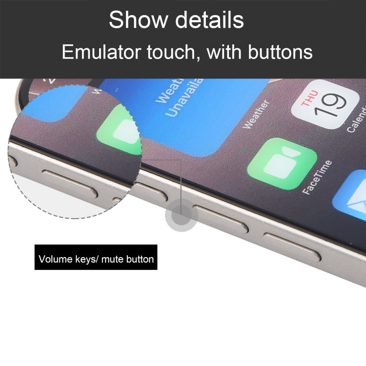 For iPhone 16 Pro Max Color Screen Non-Working Fake Dummy Display Model (Natural) - For iPhone & iPad by PMC Jewellery | Online Shopping South Africa | PMC Jewellery | Buy Now Pay Later Mobicred