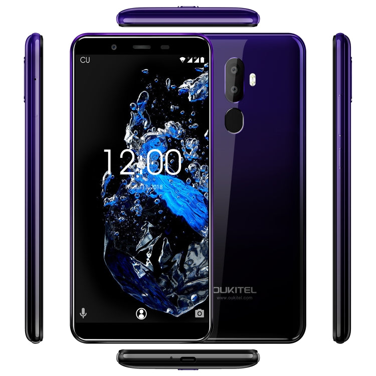 OUKITEL U25 Pro, 4GB+64GB, Dual Back Cameras, Fingerprint Identification, 5.5 inch Android 8.1 MTK6750T Octa Core up to 1.5GHz, Network: 4G, Dual SIM, OTG, OTA(Twilight) - OUKITEL by OUKITEL | Online Shopping South Africa | PMC Jewellery | Buy Now Pay Later Mobicred