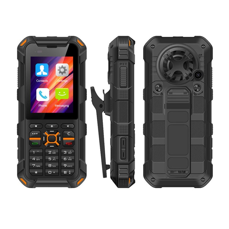 UNIWA F20 Walkie Talkie Rugged Phone, 1GB+8GB, 2.4 inch Android 8.0 Go Mediatek MT6739 Quad Core up to 1.5GHz, Network: 4G,  PoC, SOS (Black) - UNIWA by UNIWA | Online Shopping South Africa | PMC Jewellery | Buy Now Pay Later Mobicred