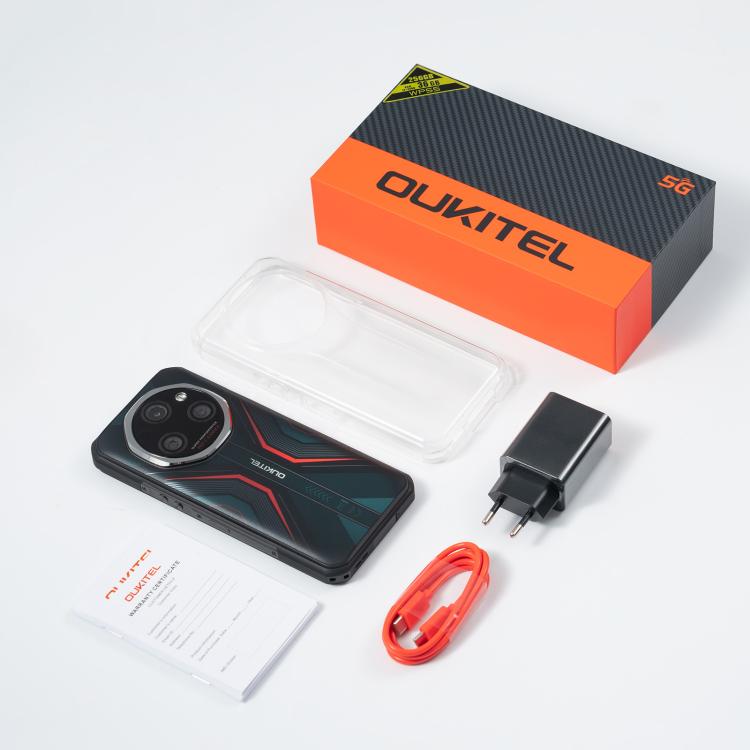 Oukitel WP55 Pro 5G Rugged Phone, 16GB+512GB, 108MP Camera, Fingerprint Identification, 6.6 inch Android 15 MediaTek Dimensity 7025 Octa Core, NFC, OTG, Network: 5G (Black) - free shipping - PMC TechLife - Order now!