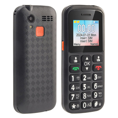 UNIWA M220 Elder Mobile Phone, 1.77 inch, 800mAh Battery, Network: 2G, SOS, LED Flashlight, FM, UK Plug (Black) - UNIWA by UNIWA | Online Shopping South Africa | PMC Jewellery | Buy Now Pay Later Mobicred