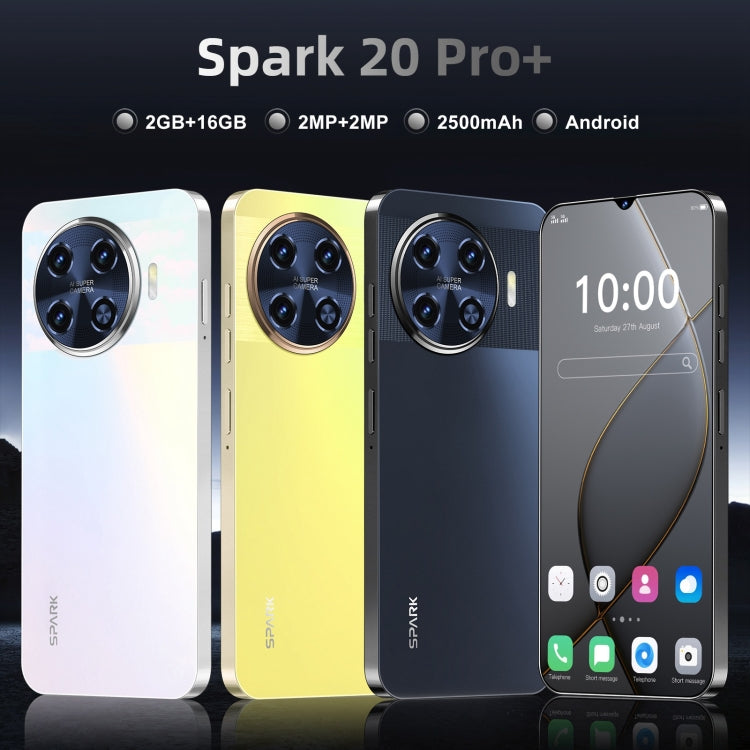 Spark 20 Pro+ / SDT77, 2GB+16GB, Face Identification, 6.28 inch Screen Android 6.0 SC7731 Quad Core, Network: 3G, Dual SIM (Black) -  by PMC Jewellery | Online Shopping South Africa | PMC Jewellery | Buy Now Pay Later Mobicred