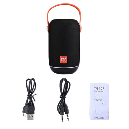 T&G TG107 Portable Wireless Bluetooth V4.2 Stereo Speaker with Handle, Built-in MIC, Support Hands-free Calls & TF Card & AUX IN & FM, Bluetooth Distance: 10m - Desktop Speaker by T&G | Online Shopping South Africa | PMC Jewellery | Buy Now Pay Later Mobicred