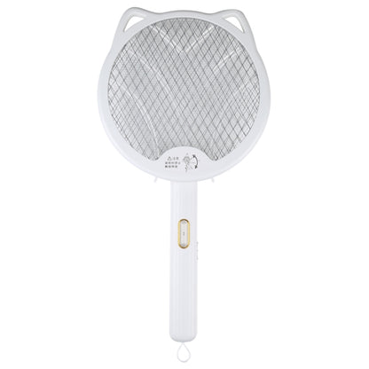 Cat Ear Rotary Electric Mosquito Swatter (White) - Fly Swatter by PMC Jewellery | Online Shopping South Africa | PMC Jewellery | Buy Now Pay Later Mobicred