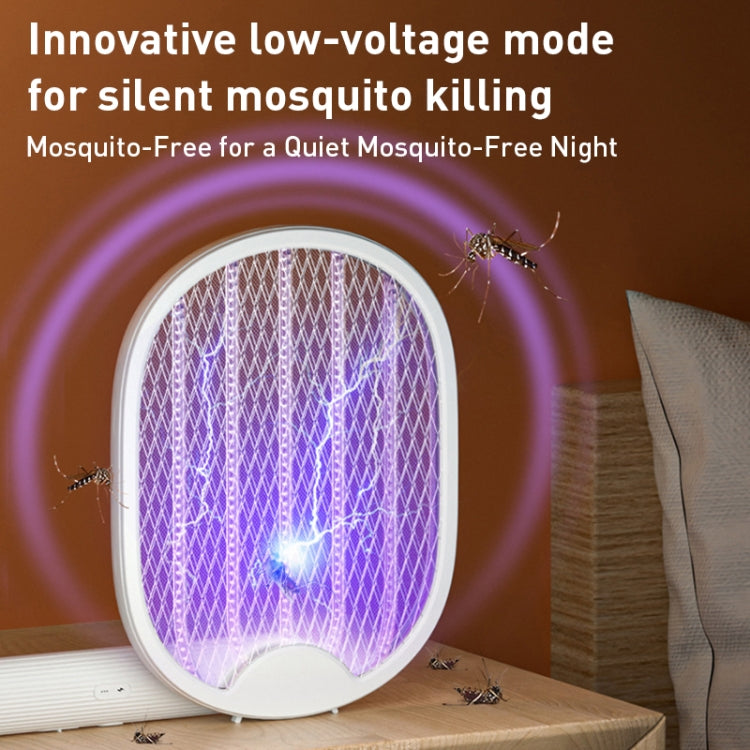 Multifunctional Rotating Folding Electric Mosquito Swatter (White) - Fly Swatter by PMC TechLife | Online Shopping South Africa | PMC TechLife | Buy Now Pay Later Mobicred
