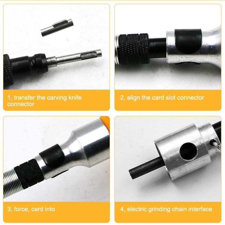 Electric Carving Knife Woodwork Tools Graver with Carving Knives & Spanner - Burin &Cutting Knife by PMC TechLife | Online Shopping South Africa | PMC TechLife | Buy Now Pay Later Mobicred