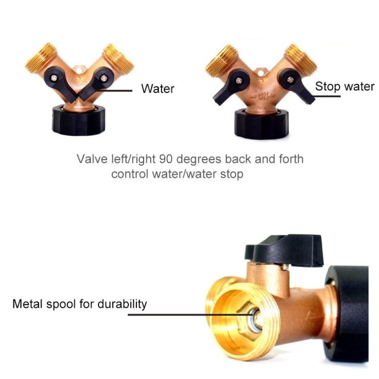 2 In 1 Household Water Tap Valve Shunt Connector - Faucets & Accessories by PMc TechLife | Online Shopping South Africa | PMc TechLife | Buy Now Pay Later Mobicred