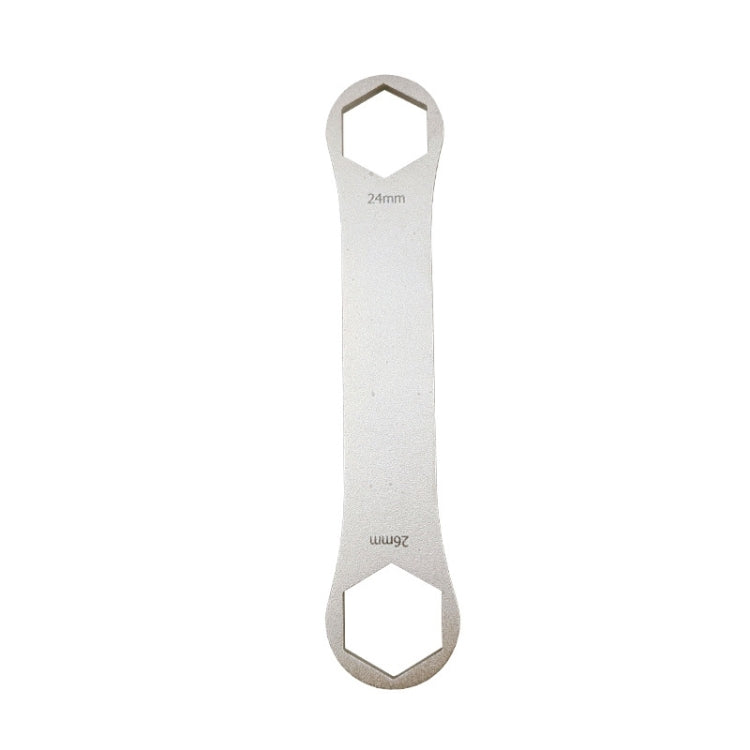 BIKERSAY BT050B Multifunctional Stainless Steel Bicycle Fork Wrench Double Head Spanner - Maintenance tools by BIKERSAY | Online Shopping South Africa | PMc TechLife | Buy Now Pay Later Mobicred