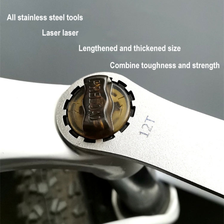 BIKERSAY BT050A Multifunctional Stainless Steel Bicycle Fork Wrench Double Head Spanner - Maintenance tools by BIKERSAY | Online Shopping South Africa | PMc TechLife | Buy Now Pay Later Mobicred