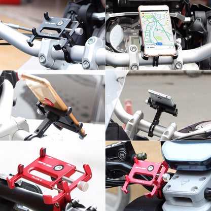 GUB Plus 6 Aluminum Alloy MTB Bike Bicycle Phone Holder(Black Red) - Holders by GUB | Online Shopping South Africa | PMC Jewellery | Buy Now Pay Later Mobicred