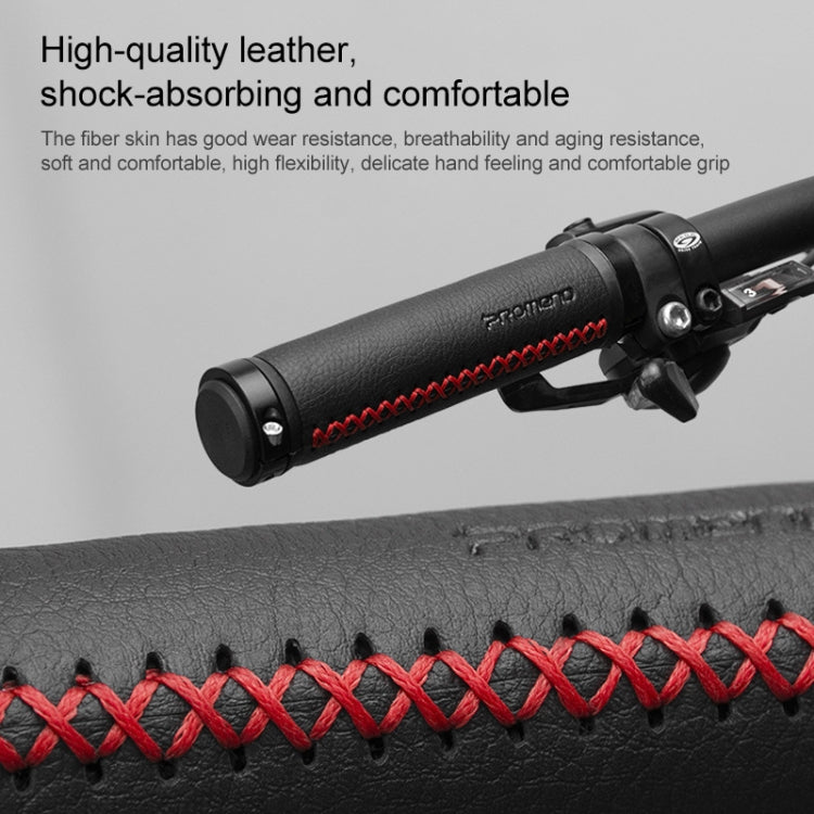 PROMEND GR-501 1 Pair Microfiber Leather Mountain Bicycle Grips Cover(Black Black) - free shipping - PMc TechLife - Order now!
