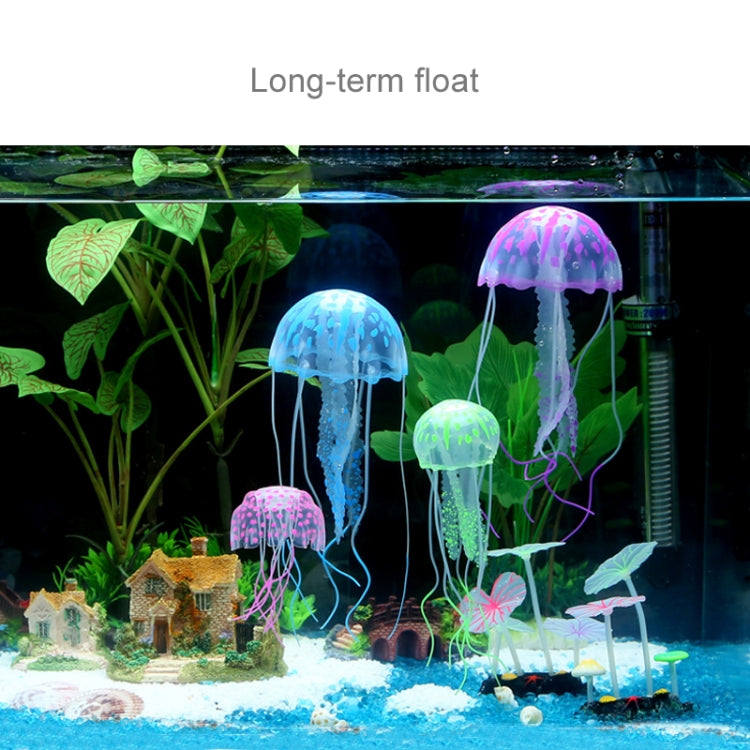 Aquarium Articles Decoration Silicone Simulation Fluorescent Sucker Jellyfish, Size: 5*17cm(Green) - free shipping - PMc TechLife - Order now!