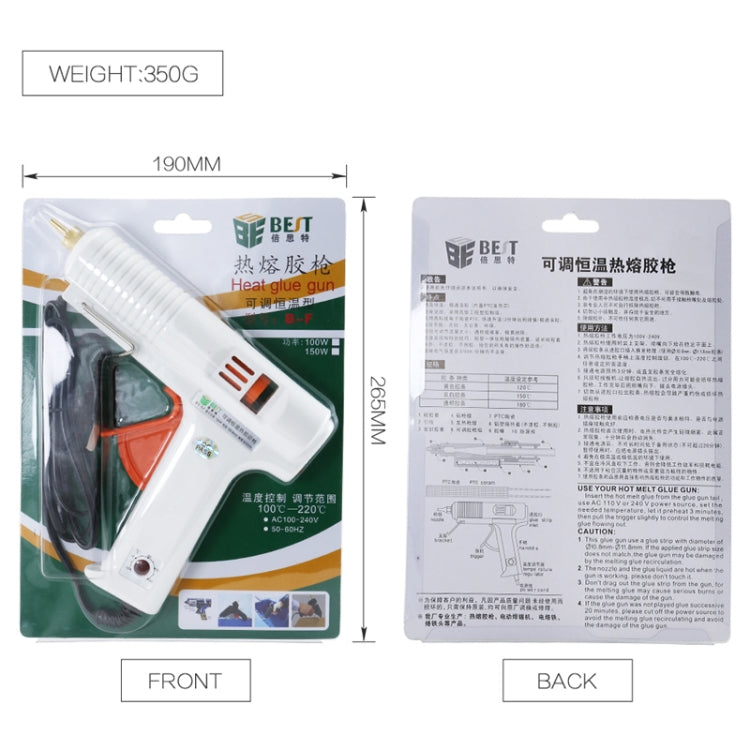 BEST-B-F 100W AC 220V Hot Melt Glue Gun Temperature Adjustable - free shipping - PMC TechLife - Order now!