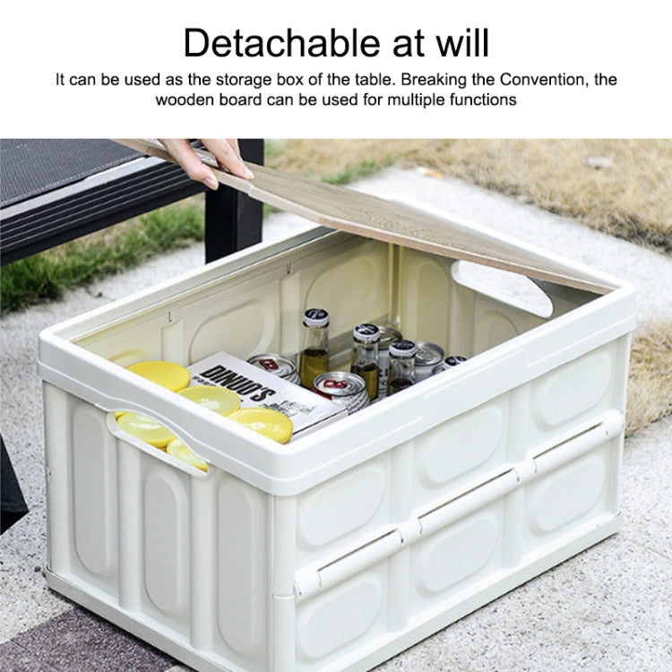 AOTU AT6916 30L Outdoor Multi-function Folding Car Storage Box(White) - Stowing Tidying by AOTU | Online Shopping South Africa | PMC Jewellery | Buy Now Pay Later Mobicred
