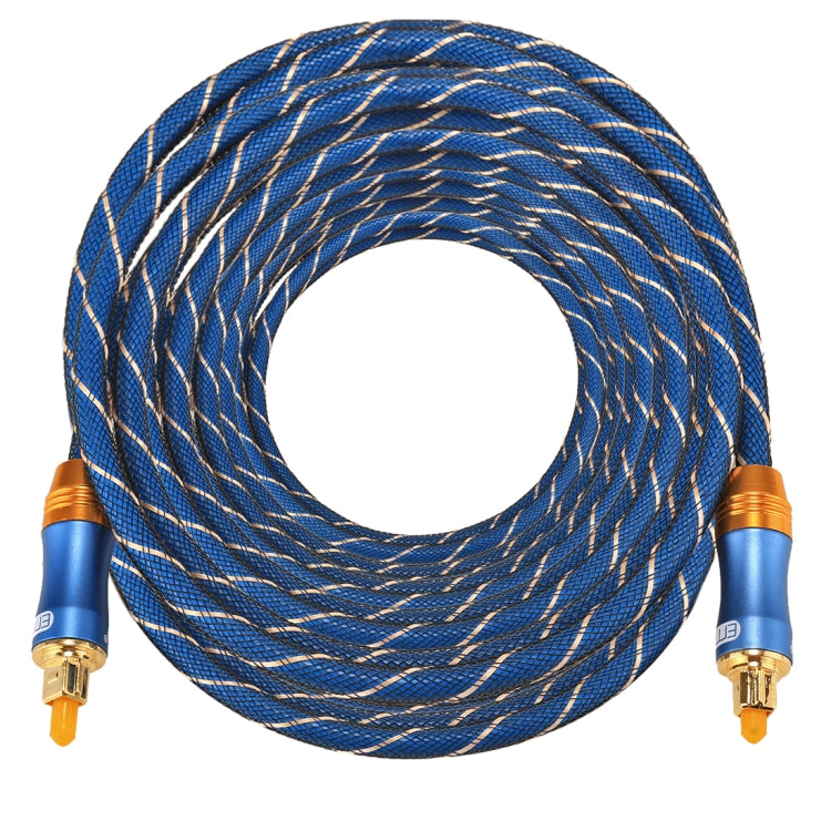 EMK LSYJ-A 15m OD6.0mm Gold Plated Metal Head Toslink Male to Male Digital Optical Audio Cable - Audio Optical Cables by EMK | Online Shopping South Africa | PMC Jewellery | Buy Now Pay Later Mobicred