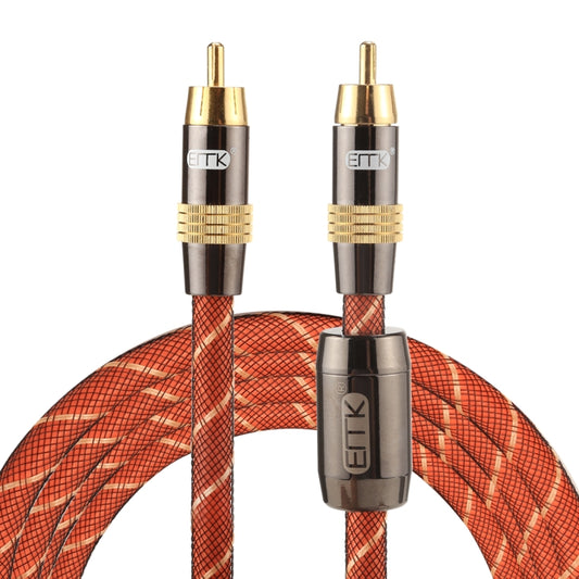 EMK TZ/A 2m OD8.0mm Gold Plated Metal Head RCA to RCA Plug Digital Coaxial Interconnect Cable Audio / Video RCA Cable - RCA Cable by EMK | Online Shopping South Africa | PMC Jewellery | Buy Now Pay Later Mobicred