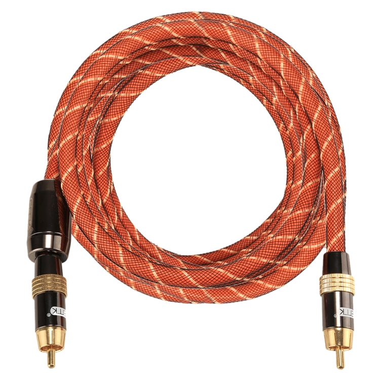 EMK TZ/A 3m OD8.0mm Gold Plated Metal Head RCA to RCA Plug Digital Coaxial Interconnect Cable Audio / Video RCA Cable - RCA Cable by EMK | Online Shopping South Africa | PMC Jewellery | Buy Now Pay Later Mobicred