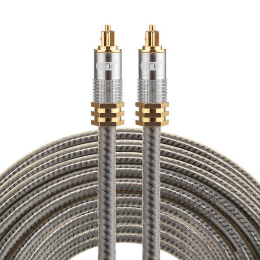 EMK YL-A 10m OD8.0mm Gold Plated Metal Head Toslink Male to Male Digital Optical Audio Cable - Audio Optical Cables by EMK | Online Shopping South Africa | PMC Jewellery | Buy Now Pay Later Mobicred