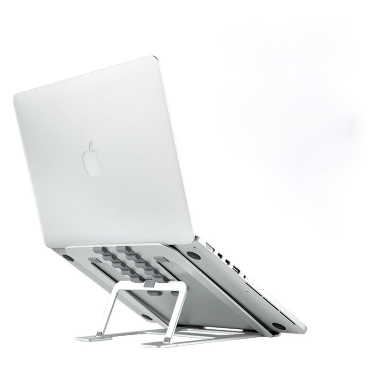 Laptop Height Extender Holder Stand Folding Portable Computer Heat Dissipation Bracket, Size: 22.3x23.5x1.3cm (Silver) - MacBook Holder by PMC Jewellery | Online Shopping South Africa | PMC Jewellery | Buy Now Pay Later Mobicred