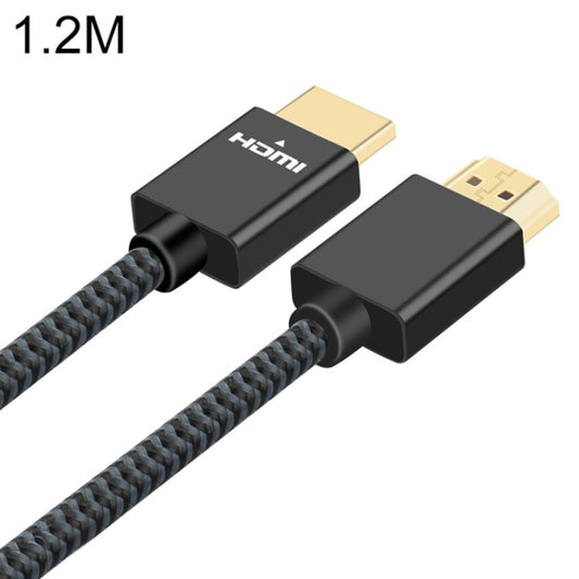 ULT-unite Gold-plated Head HDMI 2.0 Male to Male Nylon Braided Cable, Cable Length: 1.2m(Black) - Cable by ult-unite | Online Shopping South Africa | PMC Jewellery | Buy Now Pay Later Mobicred