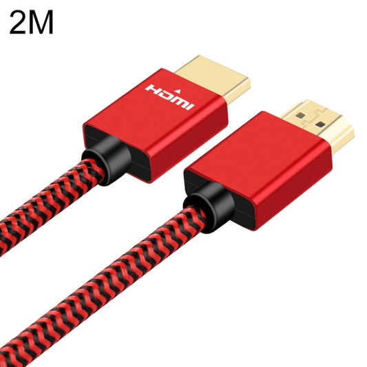 ULT-unite Gold-plated Head HDMI 2.0 Male to Male Nylon Braided Cable, Cable Length: 2m(Red) - Cable by ult-unite | Online Shopping South Africa | PMC Jewellery | Buy Now Pay Later Mobicred