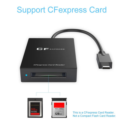 Rocketek CR315 USB3.1 Gen2 Type-C CFexpress Type B Card Reader(Black) -  by ROCKETEK | Online Shopping South Africa | PMC Jewellery | Buy Now Pay Later Mobicred