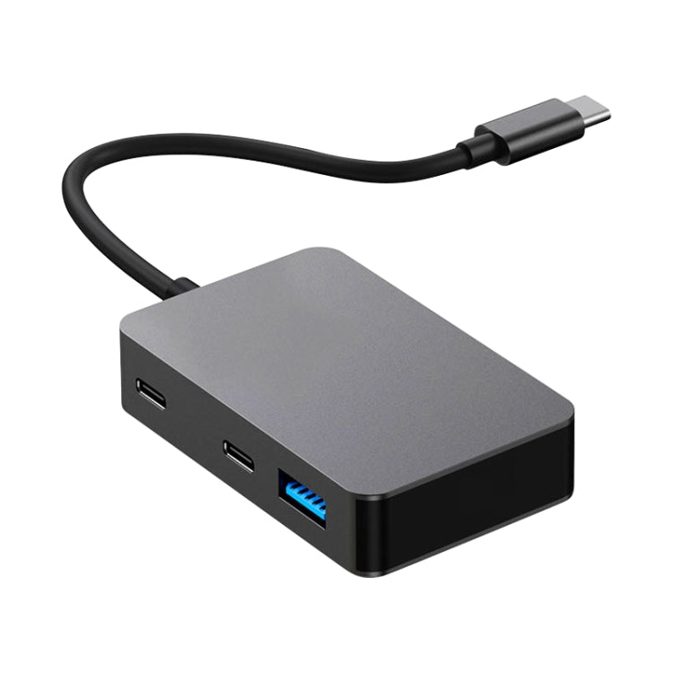 BYL-2316 5 in 1 USB-C / Type-C to USB3.0 & Type-C Multifunctional Docking Station HUB Adapter (Dark Grey) - free shipping - PMC Jewellery - Order now!