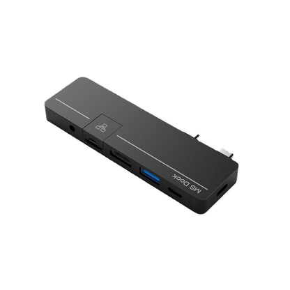 Rocketek SHX6 Multifunctional Dual Type-C Ports Expansion Dock HUB Adapter with LAN - USB HUB by ROCKETEK | Online Shopping South Africa | PMC Jewellery | Buy Now Pay Later Mobicred