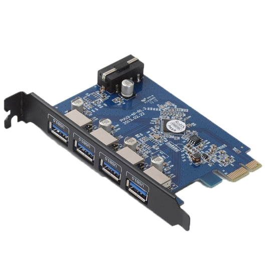 ORICO PVU3-4P 4 Ports USB3.0 PCI Express Card for Desktop(Black) - Add-on Cards by ORICO | Online Shopping South Africa | PMC Jewellery | Buy Now Pay Later Mobicred