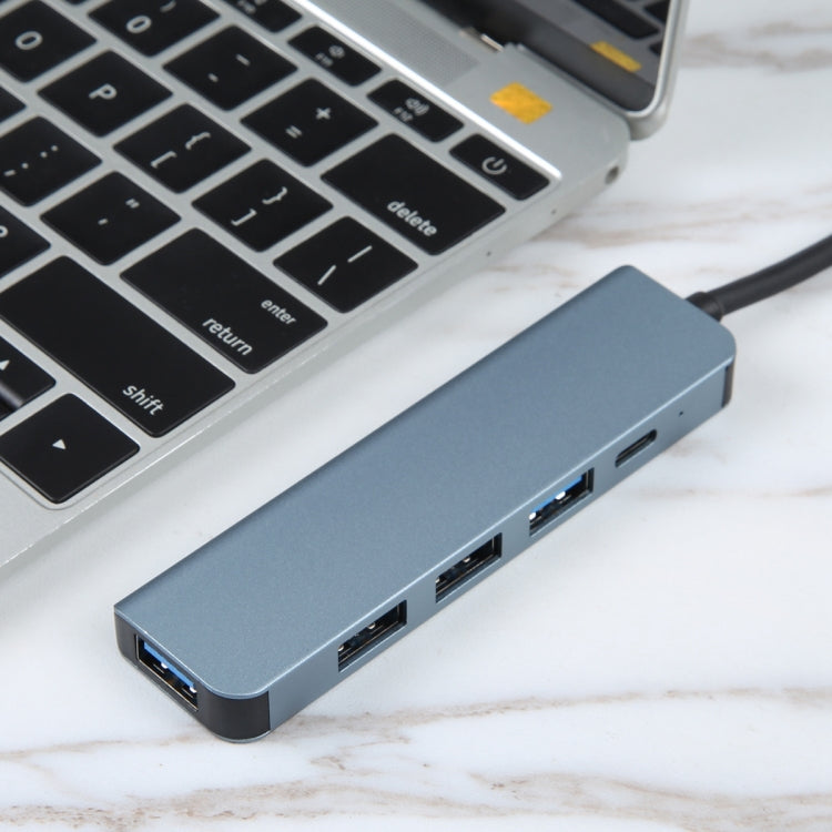 BYL-2301 5 in 1 USB-C / Type-C to USB Multifunctional Docking Station HUB Adapter - USB HUB by PMC Jewellery | Online Shopping South Africa | PMC Jewellery | Buy Now Pay Later Mobicred