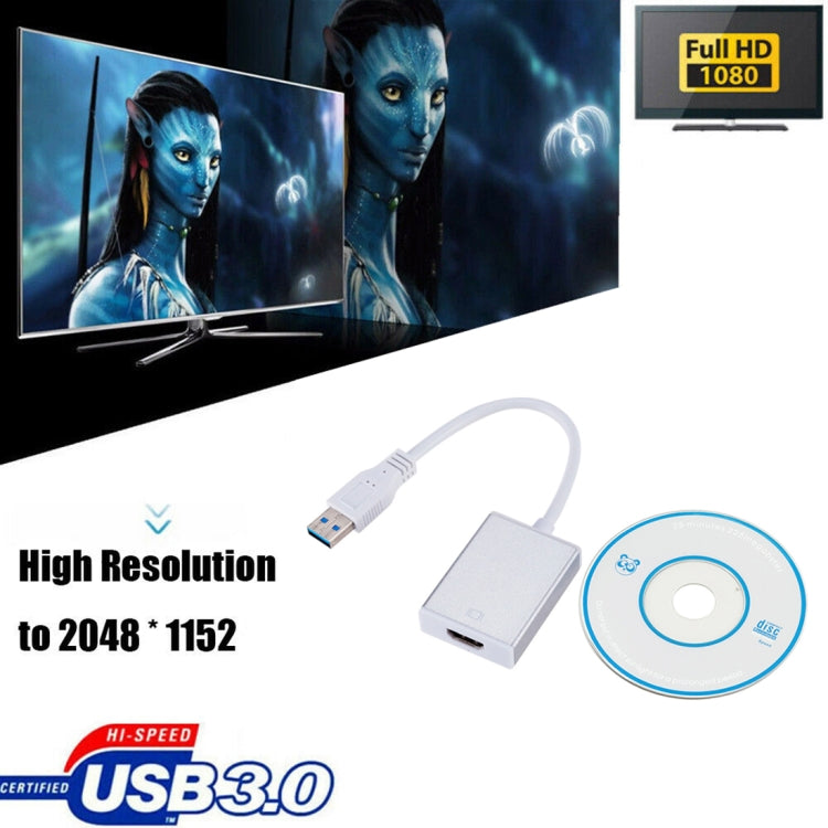 External Graphics Card Converter Cable USB3.0 to HDMI(Silver) - free shipping - PMC TechLife - Order now!