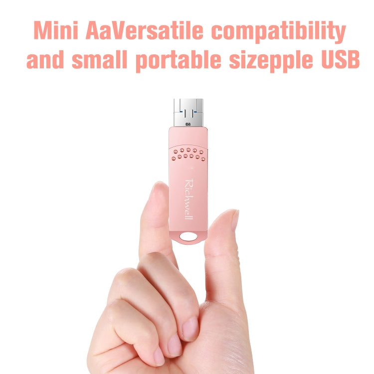 Richwell 3 in 1 32G Type-C + Micro USB + USB 3.0 Metal Flash Disk with OTG Function(Silver) - free shipping - PMC Jewellery - Order now!