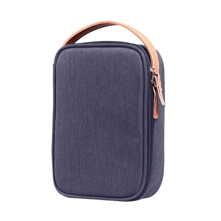 Multi-function Headphone Charger Data Cable Storage Bag, Ultra Fiber Portable Power Pack, Size: L, 16.5x6x23.5cm(Blue) - Other by PMC TechLife | Online Shopping South Africa | PMC TechLife | Buy Now Pay Later Mobicred